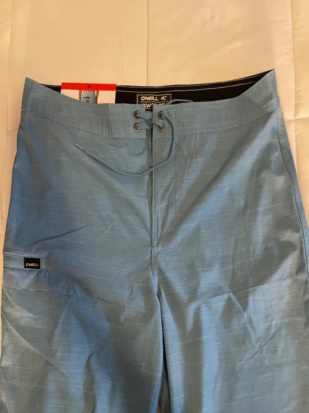 O'Neill Blue Boardshorts, 4-way stretch, secure zip pocket